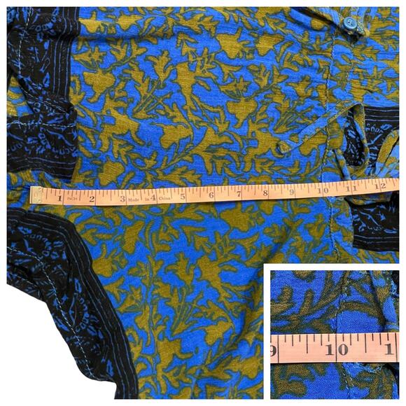 Free People Resort Romper - Electric Blue Floral - XS - Picture 3 of 12